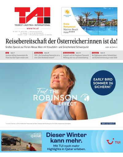 Tourist Austria International 2026-01-15