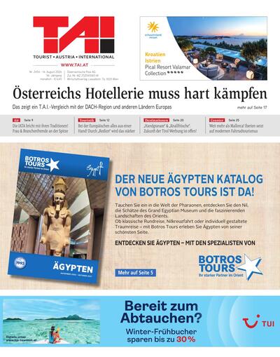 Tourist Austria International 2026-08-14